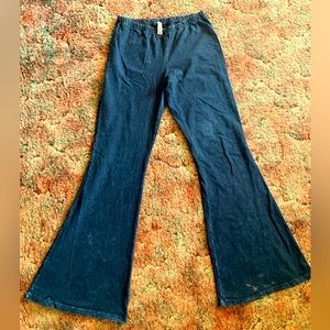 Zoozie Bell Bottoms Flare Yoga Stretch Pants High Waist MEDIUM
